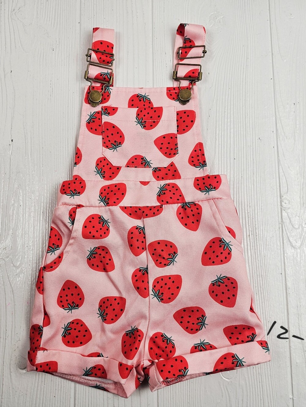 SHEIN Strawberry Overalls